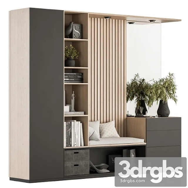 Hallway 17 – black and wood set Hallway 17 – black and wood set