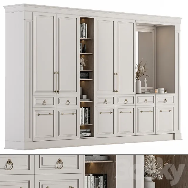 Hallway 22 – White and Wood Classic Set 3D Model Hallway 22 – White and Wood Classic Set 3D Model