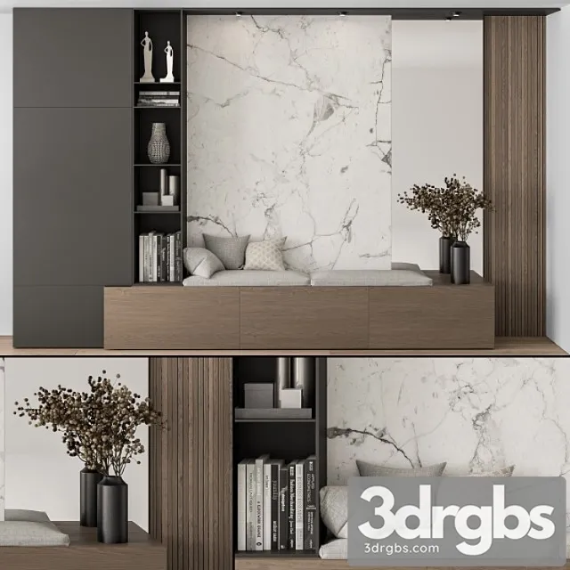 Hallway 30 – stone and wood entrance 2 3D Model Download