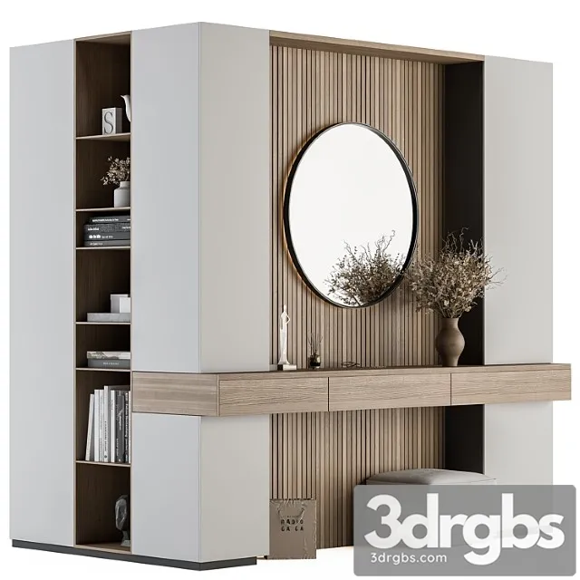 Hallway 37 – l wardrobe white and wood entrance Hallway 37 – l wardrobe white and wood entrance