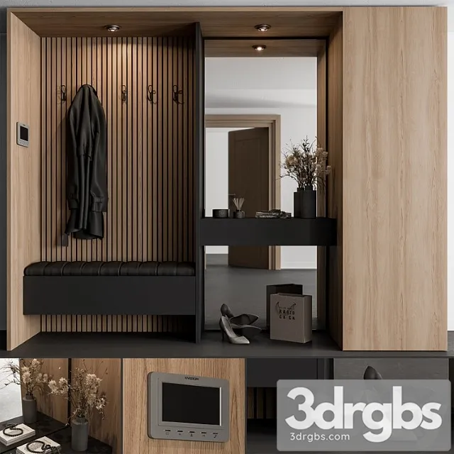 Hallway 57 – black and wood entrance Hallway 57 – black and wood entrance