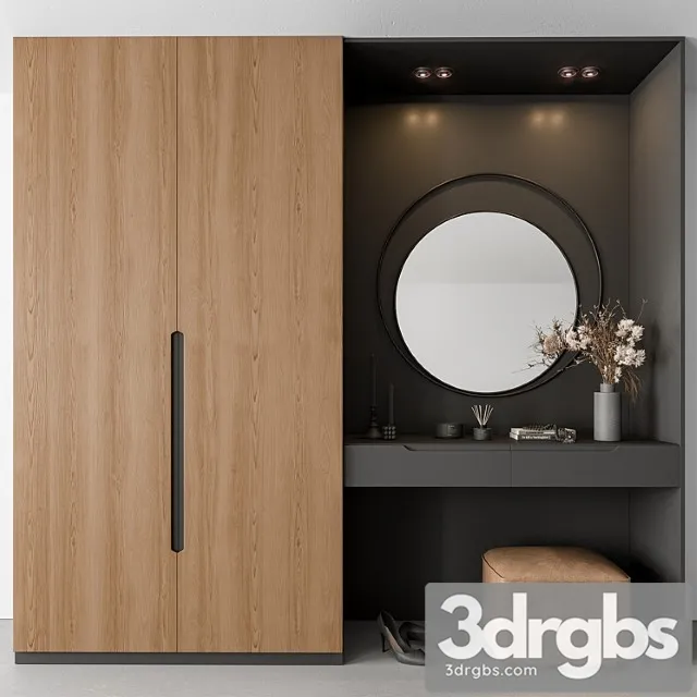 Hallway 63 – black and wood entrance Hallway 63 – black and wood entrance