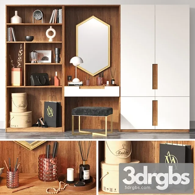 Hallway composition 01 2 3D Model Download