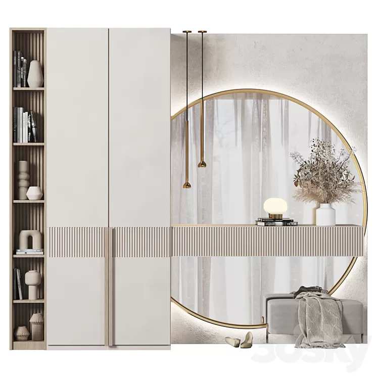 Hallway Composition 210 3D Model Free Download