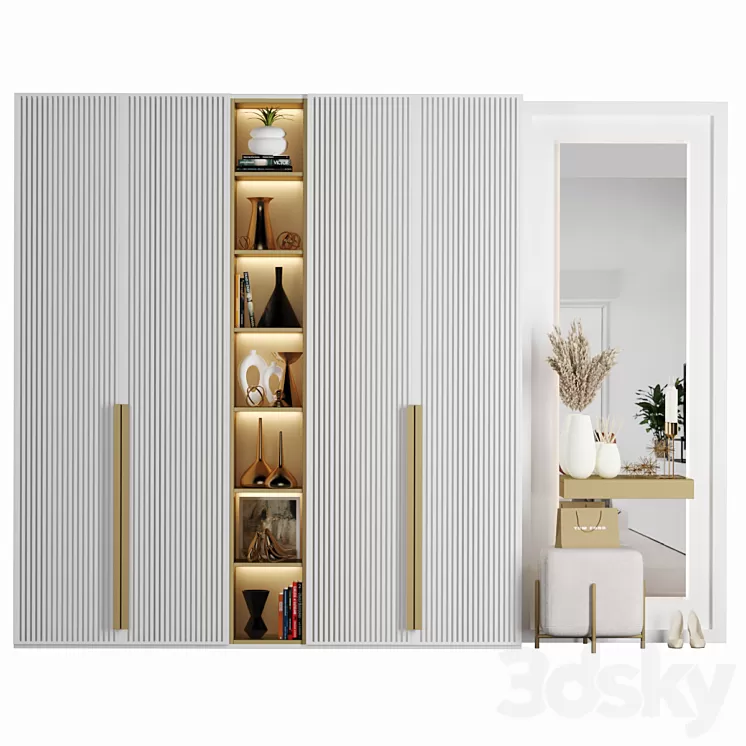 Hallway Composition 24 3D Model Free Download