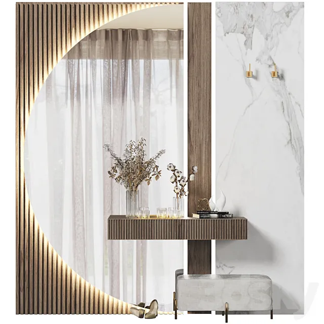 Hallway Composition 262 3D Model Hallway Composition 262 3D Model