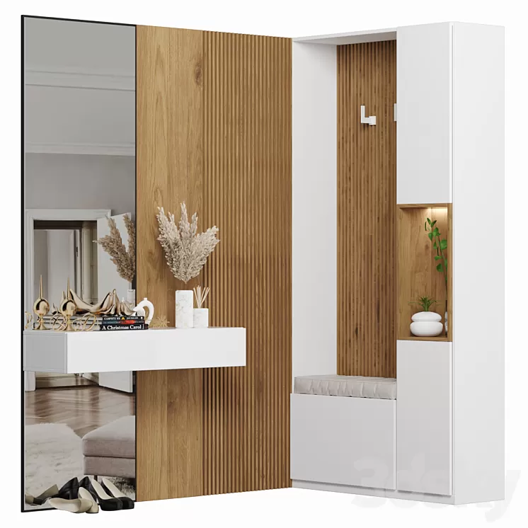 Hallway Composition 28 3D Model Hallway Composition 28 3D Model