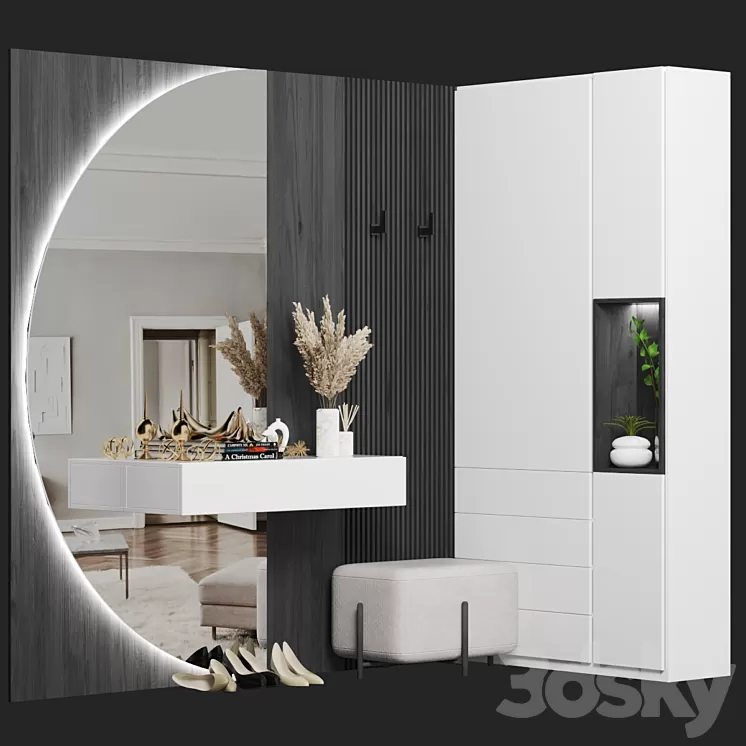 Hallway Composition 32 3D Model