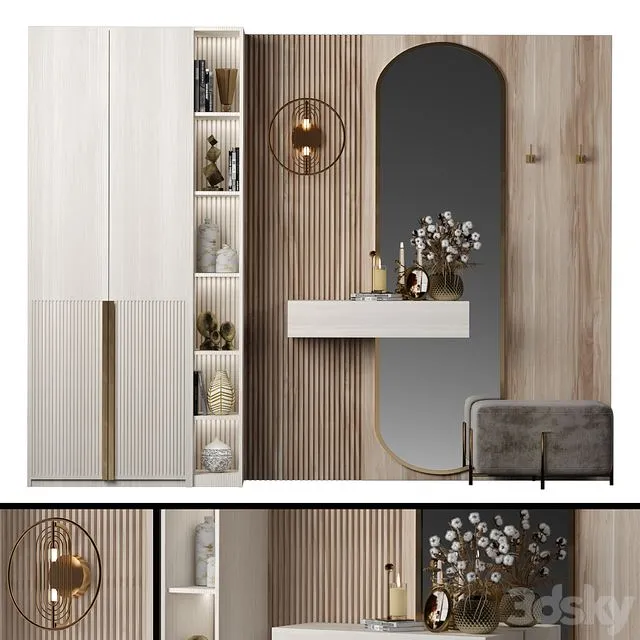 Hallway Composition 3D Model Hallway Composition 3D Model