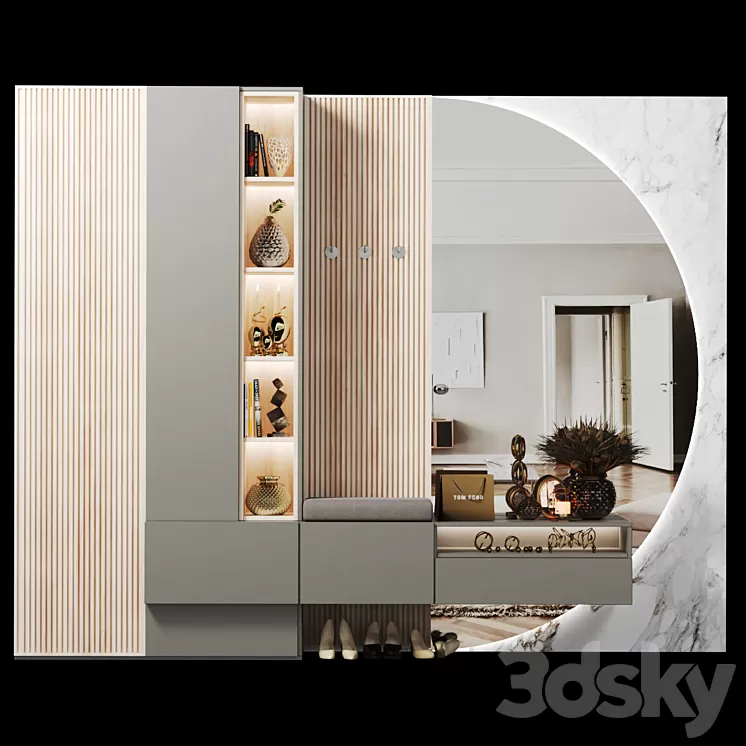 hallway composition 41 3D Model Free Download