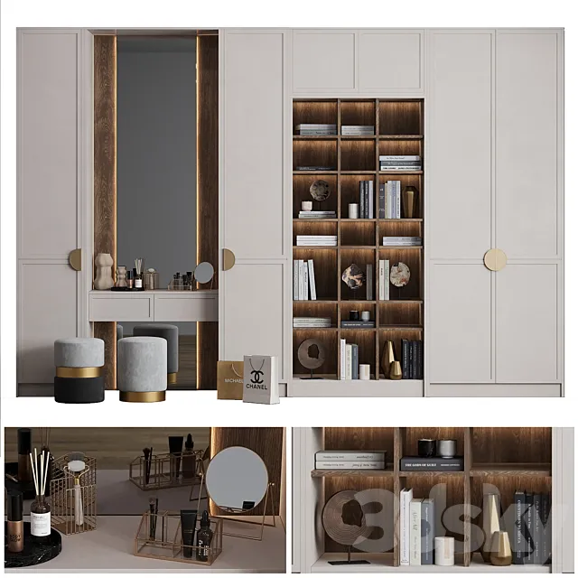 Hallway Composition with H&M decor 3D Model Hallway Composition with H&M decor 3D Model