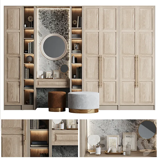 Hallway Composition with Zara Home decor 3DModel Hallway Composition with Zara Home decor 3DModel