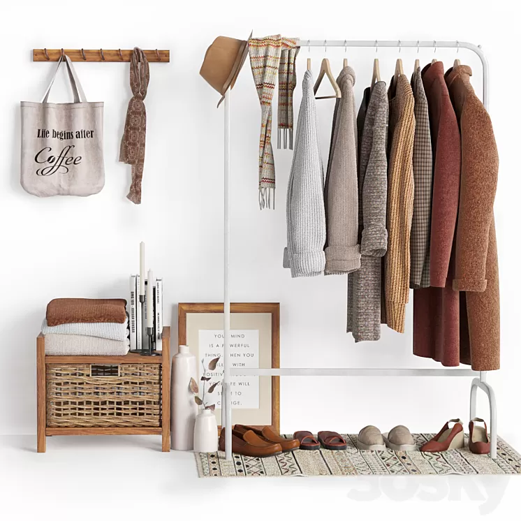 Hallway decor 3D Model Hallway decor 3D Model