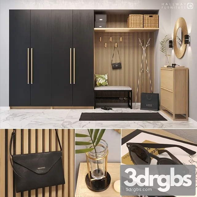 Hallway furniture 2 2 3D Model Download