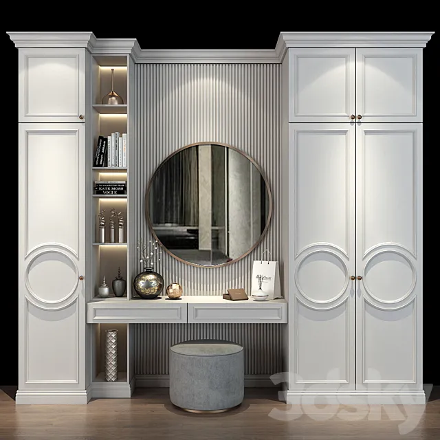 Hallway | Furniture cabinet | set 390 3D Model Hallway | Furniture cabinet | set 390 3D Model