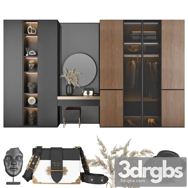 Hallway Furniture Composition 102 3D Model Download