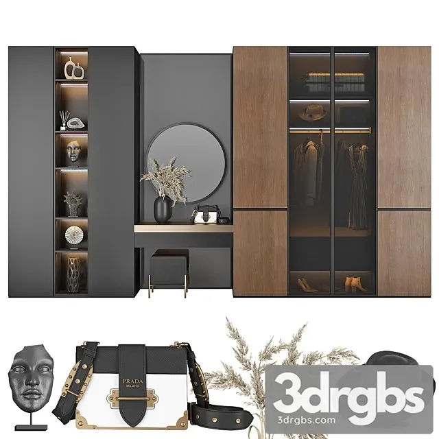 Hallway Furniture Composition 102 3D Model Download