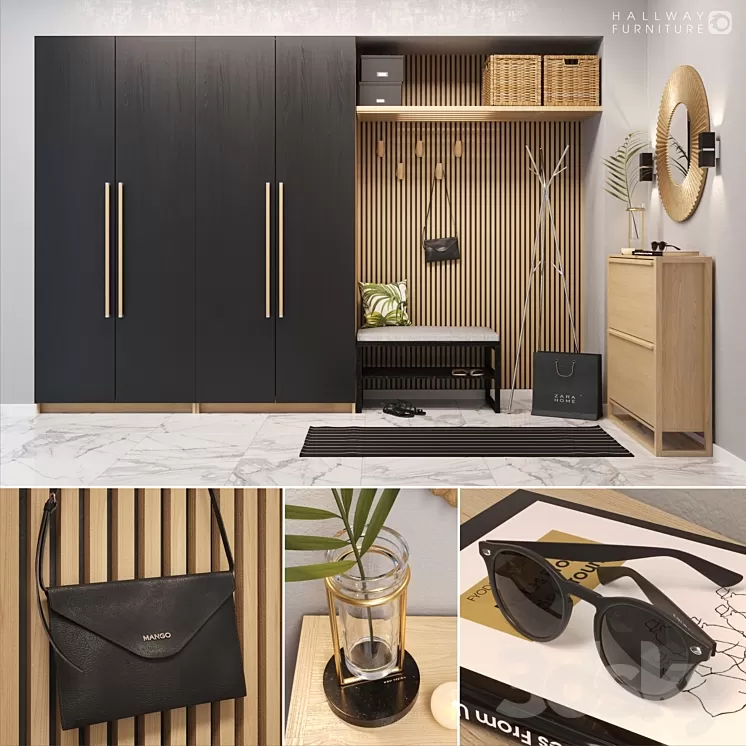 Hallway furniture_2 3D Model