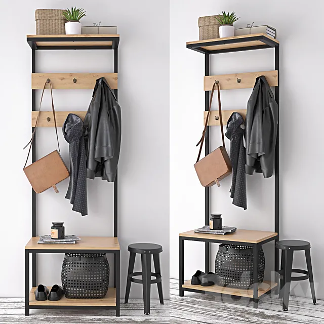 hallway hanger 3D Model hallway hanger 3D Model