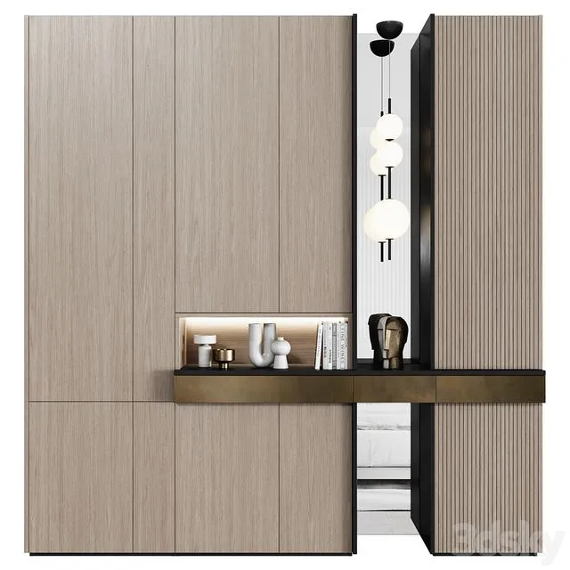 Hallway in modern style 01 3D Model Hallway in modern style 01 3D Model