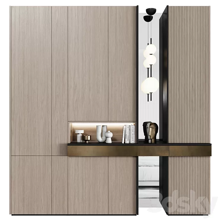 Hallway in modern style 01 3D Model Hallway in modern style 01 3D Model