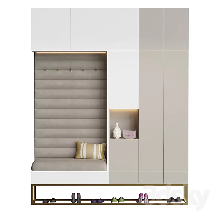 hallway set 04 3D Model hallway set 04 3D Model