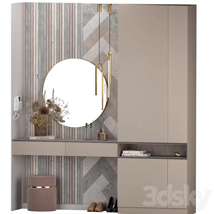 hallway set 06 3D Model Free Download