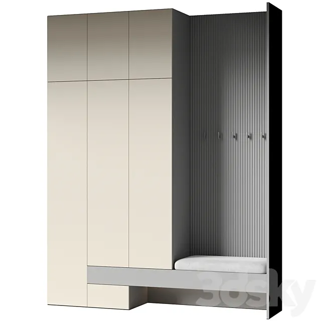 Hallway set 11 3D Model Hallway set 11 3D Model