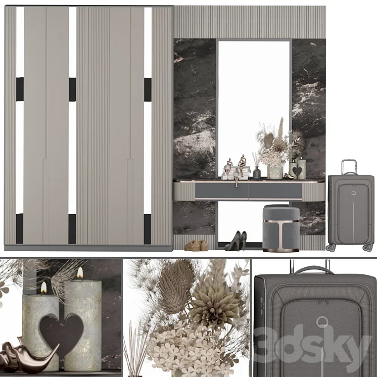 hallway set 14 3D Model Free Download