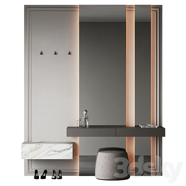 Hallway set 17 3D Model Hallway set 17 3D Model