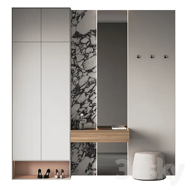 Hallway set 18 3D Model Hallway set 18 3D Model