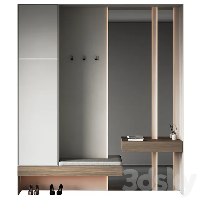 Hallway set 24 3D Model Hallway set 24 3D Model