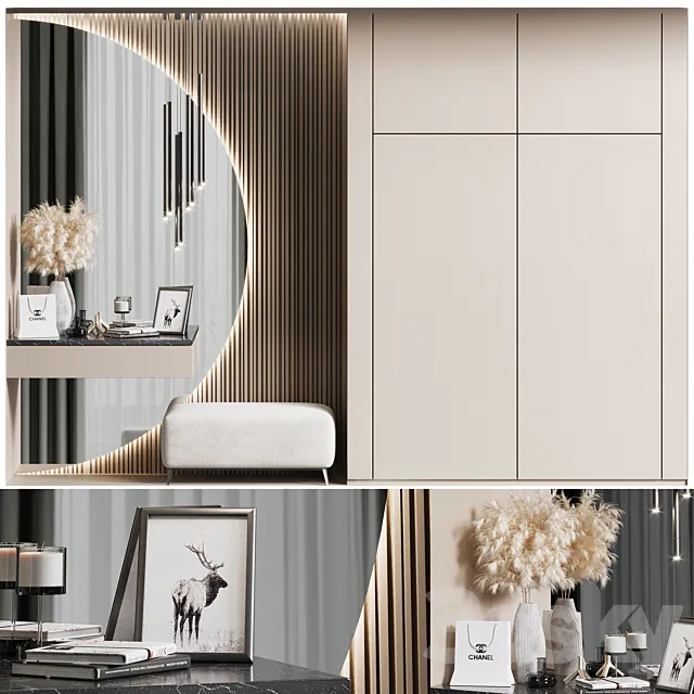 Hallway Set №1 3D Model Hallway Set №1 3D Model