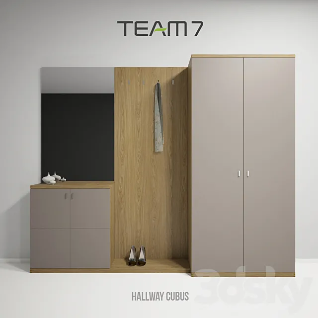 Hallway Team 7 Cubus (all items) 3DModel