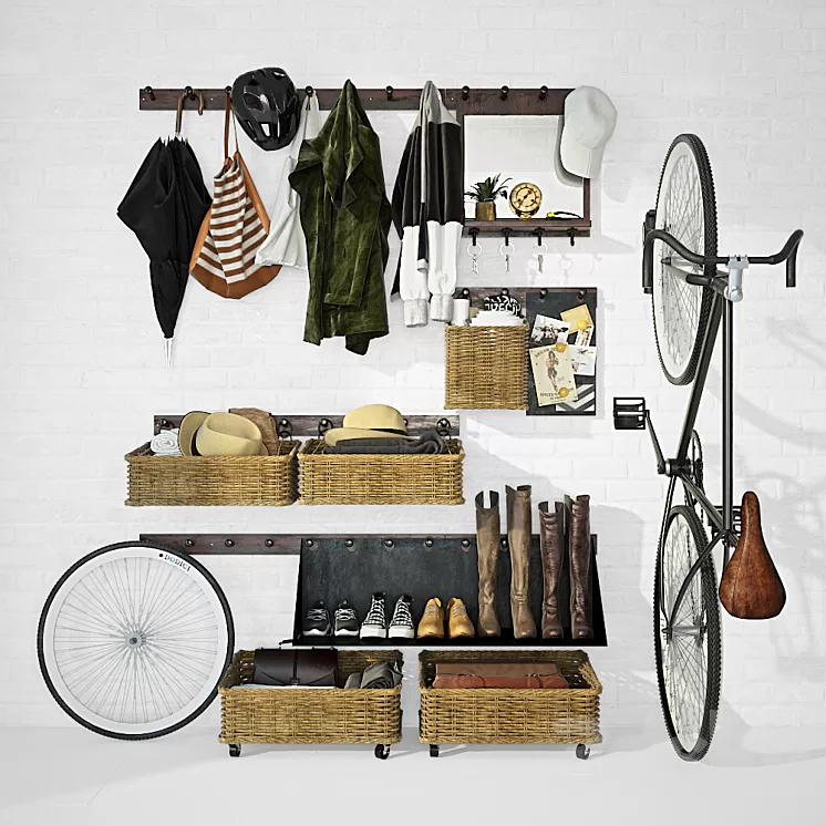 Hallway with filling 3D Model Hallway with filling 3D Model