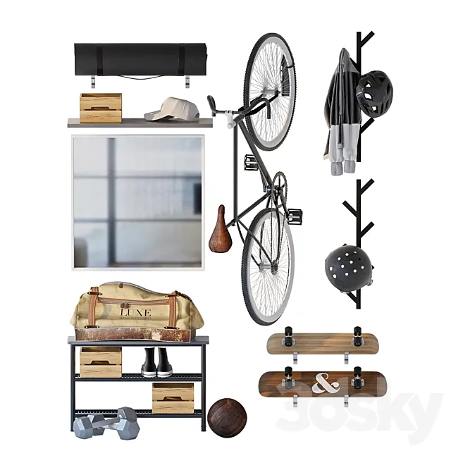 Hallway with filling 3DModel Hallway with filling 3DModel