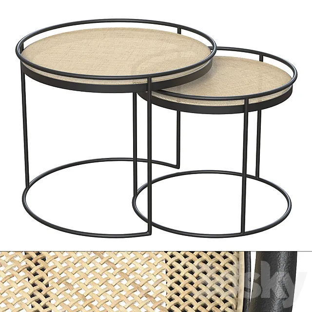 Halmar Manado coffee tables. 3DModel