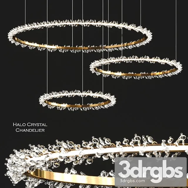 Halo Crystal Chandelier by Manooi 3D Model Download