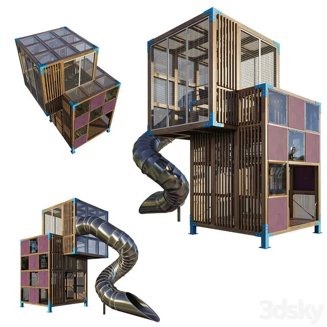 halo cubic02 (astm) by lappset 3D Model halo cubic02 (astm) by lappset 3D Model