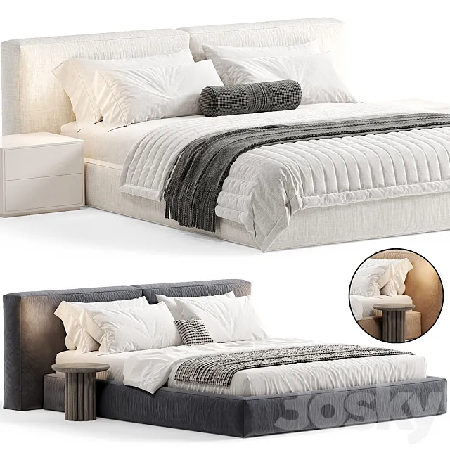 Halo Modern Bed By Elmalekfurniture 3D Model Halo Modern Bed By Elmalekfurniture 3D Model