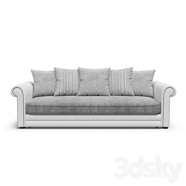 Hamburg sofa straight 3DModel Hamburg sofa straight 3DModel