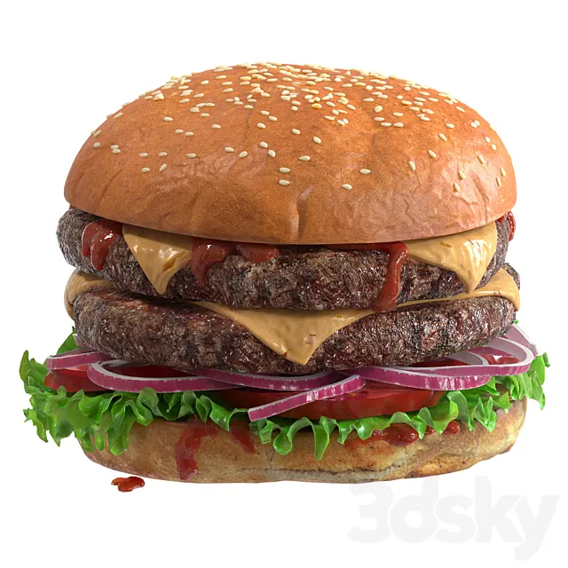 Hamburger 3D Model
