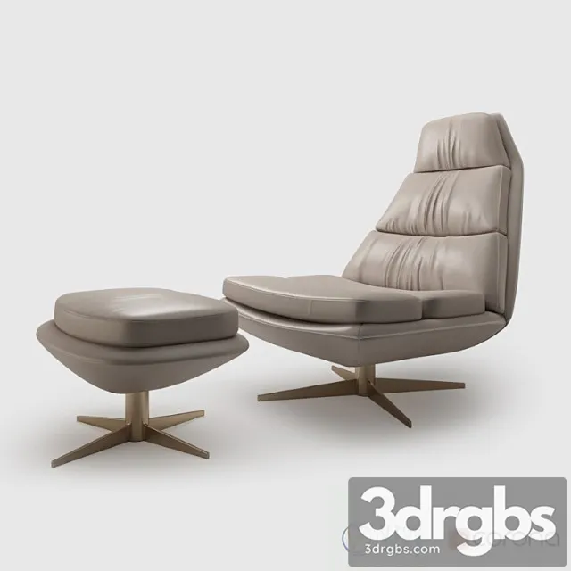 Hamilton Conte Blas Armchair 3D Model Download
