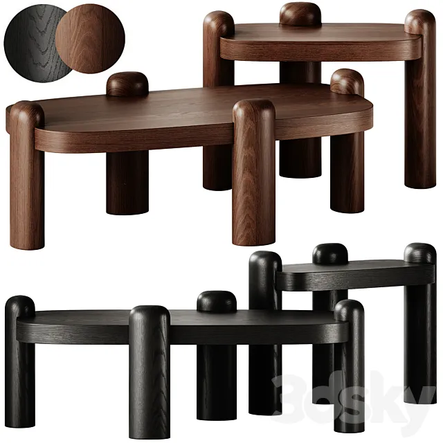 Hamilton Conte Seven Coffee Tables 3D Model