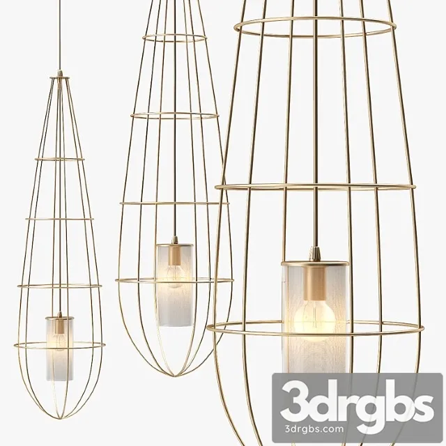 Hamilton conte zeppelin pendant light 3D Model Download