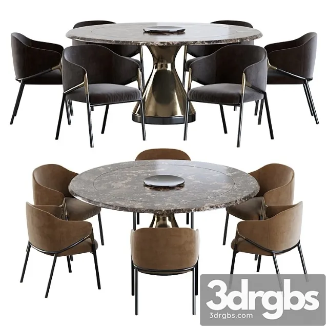 Hammer Guest Side Seating and Table 3D Model Download