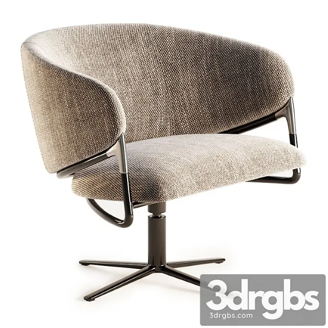 Hammer Swivel Easy Chair Hammer Collection 3D Model Download