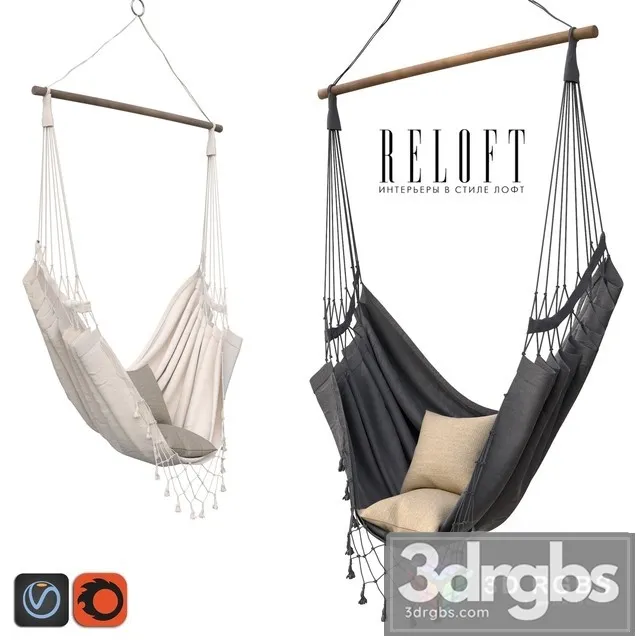 Hammock Boho Armchair 3D Model Download
