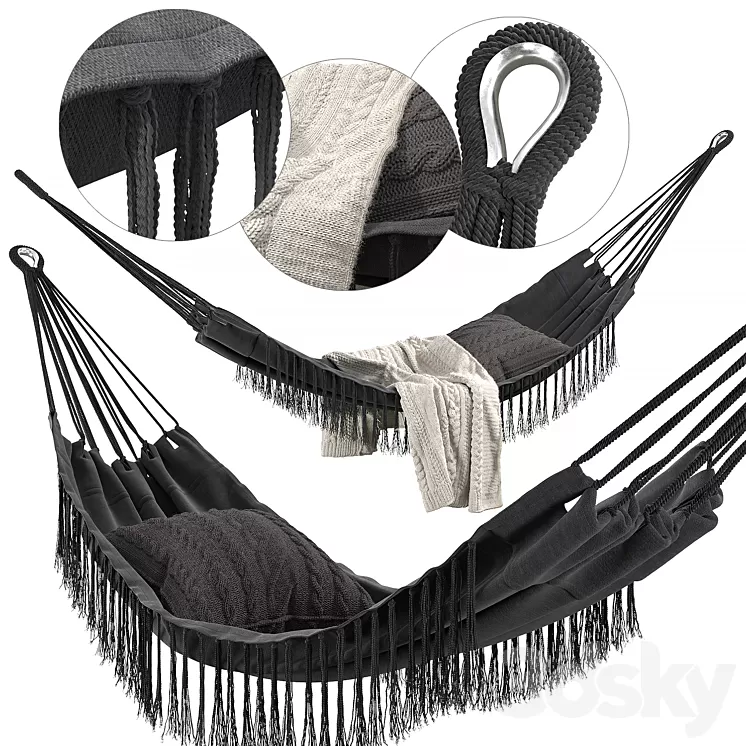 Hammock BREGNAC 3D Model Hammock BREGNAC 3D Model