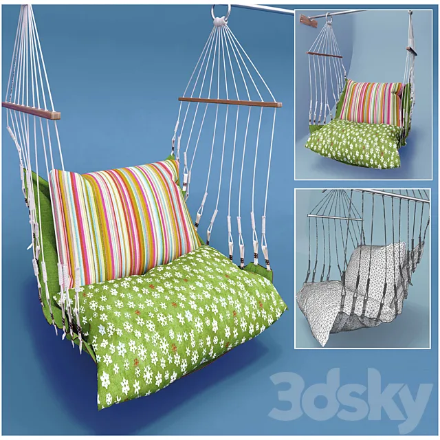 Hammock chair 3D Model Hammock chair 3D Model